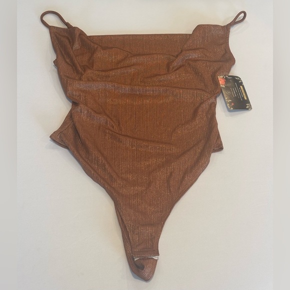 BLASHE Belong Bodysuit in Copper with Adjustable Spaghetti Straps NWT Small - Picture 4 of 13
